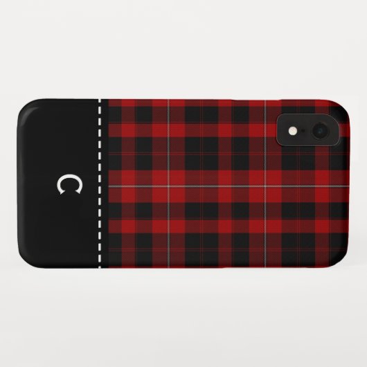 Cunningham Pset Monogrammed iPhone XR Hoesje (Achterkant (horizontaal))
