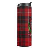 Cunningham Scottish Clan Tartan & Crest Thermosbeker (Gedraaid links)
