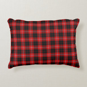 Cunningham Tartan Red Black Pset Accent Kussen