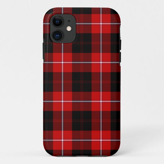 Cunningham Tartan Red Black Pset Case-Mate iPhone Case (Achterkant)