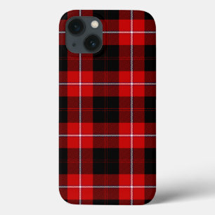 Cunningham Tartan Red Black Pset iPhone 13 Hoesje