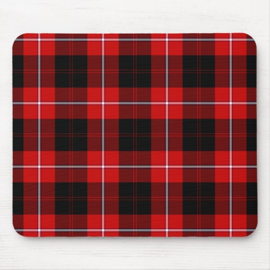 Cunningham Tartan Red Black Pset Muismat (Voorkant)