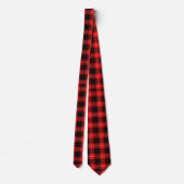 Cunningham Tartan Red Black Pset Stropdas (Achterkant)