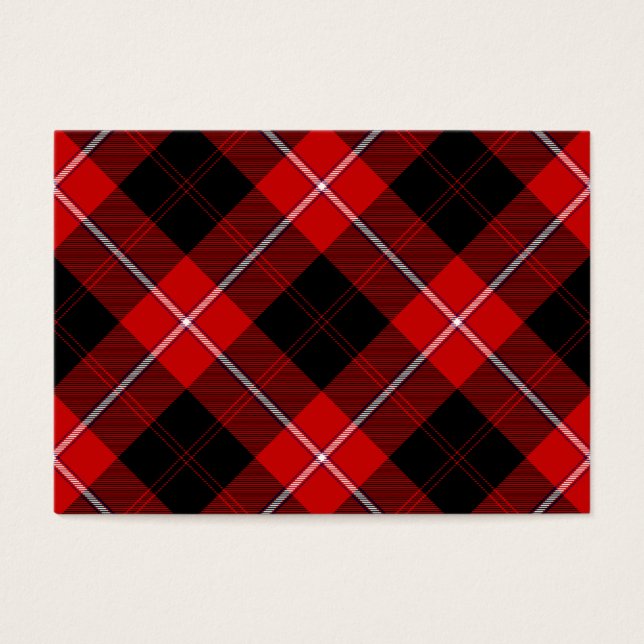Cunningham Tartan rouge noir (Devant)