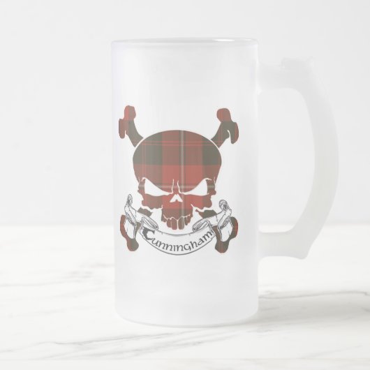 Cunningham Tartan Skull Mok (Rechts)