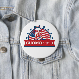 Cuomo 2020   Stemming in President Ronde Button 4,0 Cm