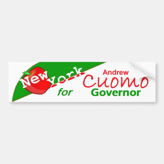 CUOMO Gouverneur Bumpersticker (Voorkant)