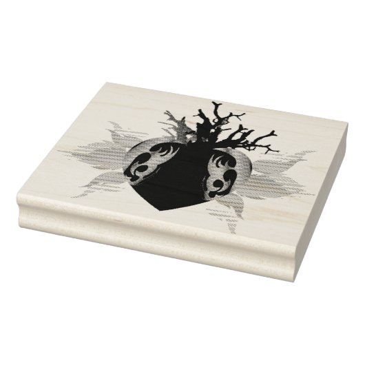 Cuore e coralli rubberstempel (Stempel)