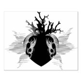 Cuore e coralli rubberstempel (Afrduk)