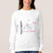 Cup Cake Dames basic sweater (Voorkant)