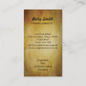 Cup Cake Visitekaartje (Achterkant)