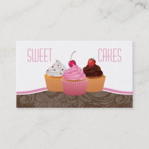 Cup Cakes Bakery Sweet Traitements Carte de visite