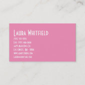 Cup Cakes Bakery Sweet Traitements Carte de visite (Dos)