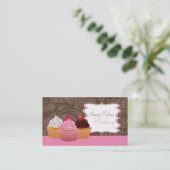 Cup Cakes Bakery Sweet Traitements Carte de visite (Debout devant)