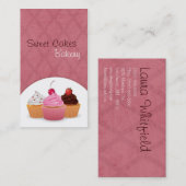 Cup Cakes Bakery Sweet Traitements Carte de visite (Devant / Derrière)