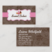 Cup Cakes Bakery Sweet Traitements Carte de visite (Devant / Derrière)