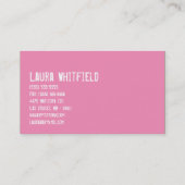 Cup Cakes Bakery Sweet Traitements Carte de visite (Dos)