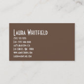 Cup Cakes Bakery Sweet Traitements Carte de visite (Dos)