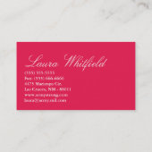 Cup Cakes Bakery Sweet Traitements Carte de visite (Dos)