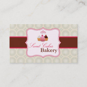 Cup Cakes Bakery Sweet Traitements Carte de visite