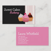 Cup Cakes Bakery Sweet Traitements Carte de visite (Devant / Derrière)