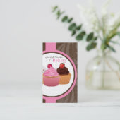 Cup Cakes Bakery Sweet Traitements Carte de visite (Debout devant)