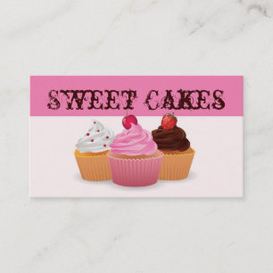 Cup Cakes Bakery Sweet Traitements Carte de visite