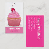 Cup Cakes Bakery Sweet Traitements Carte de visite (Devant / Derrière)