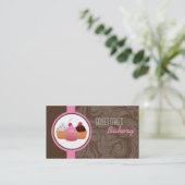 Cup Cakes Bakery Sweet Traitements Carte de visite (Debout devant)