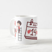 Cup Coffee Mug Valentine's Day Koffiemok (Voorkant links)