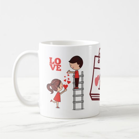 Cup Coffee Mug Valentine's Day Koffiemok (Links)