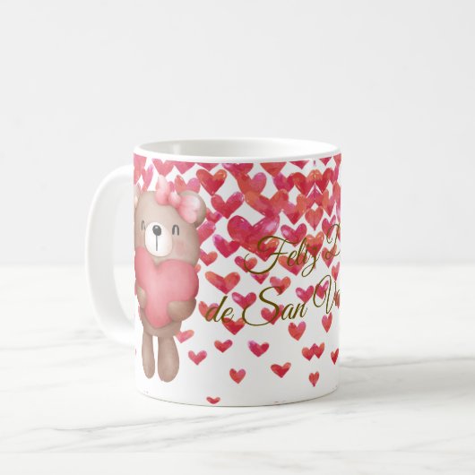 Cup Coffee Mug Valentine's Day Koffiemok (Voorkant links)