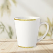 Cup for latte coffee with edges latte mok