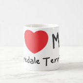 Cup Ik hou van mijn Airedale Terrier Koffiemok (Center)