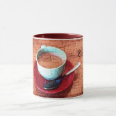 Cup Lepel Typografie Embedded Word Cloud Custom Mok (Midden)