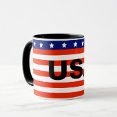 Cup met Amerikaanse vlag Mok (Voorkant links)