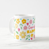 Cup of Happy Floral Coffee Mug (Devant gauche)