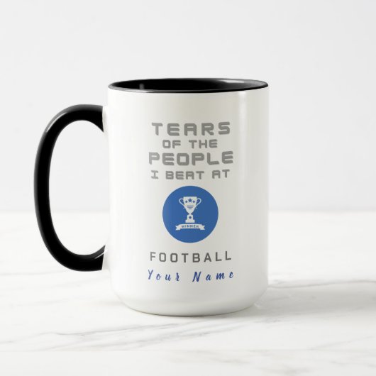 "Cup of Tears"Grappige aangepaste Mok voor Footbal (Links)