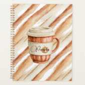 Cup Pumpkin Latte aux pêches rayé   (Devant)