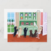 Cupboard Labrador-Puppies Briefkaart (Voorkant / Achterkant)