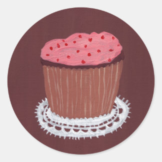 cupcake2_sm ronde sticker