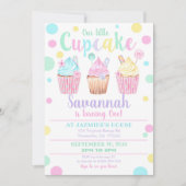 Cupcake 1er Anniversaire Invitation Notre Petit Cu (Devant)
