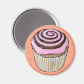 Cupcake #46 magneet (Voorkant / Achterkant)