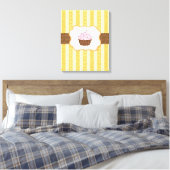 Cupcake Achtergrond Canvas Afdruk (Insitu (Slaapkamer))