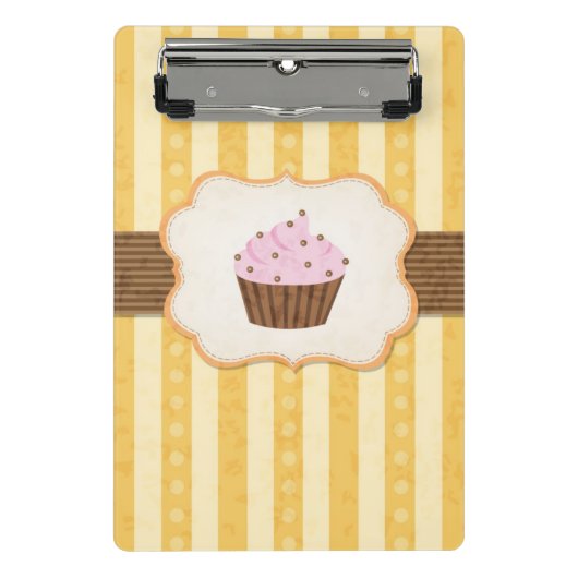  Cupcake Achtergrond Mini Klembord (Voorkant)