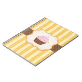 Cupcake Achtergrond Notitieboek (Linkerzijde)