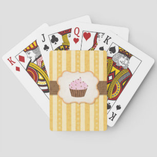 Cupcake Achtergrond Pokerkaarten