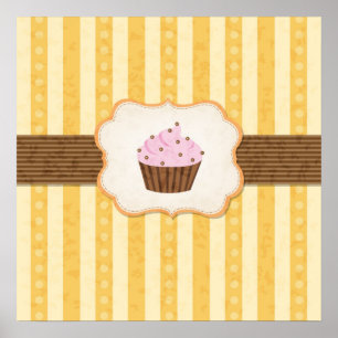  Cupcake Achtergrond Poster