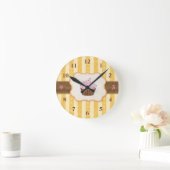 Cupcake Achtergrond Ronde Klok (Huis)
