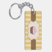 Cupcake Achtergrond Sleutelhanger (Voorkant Links)